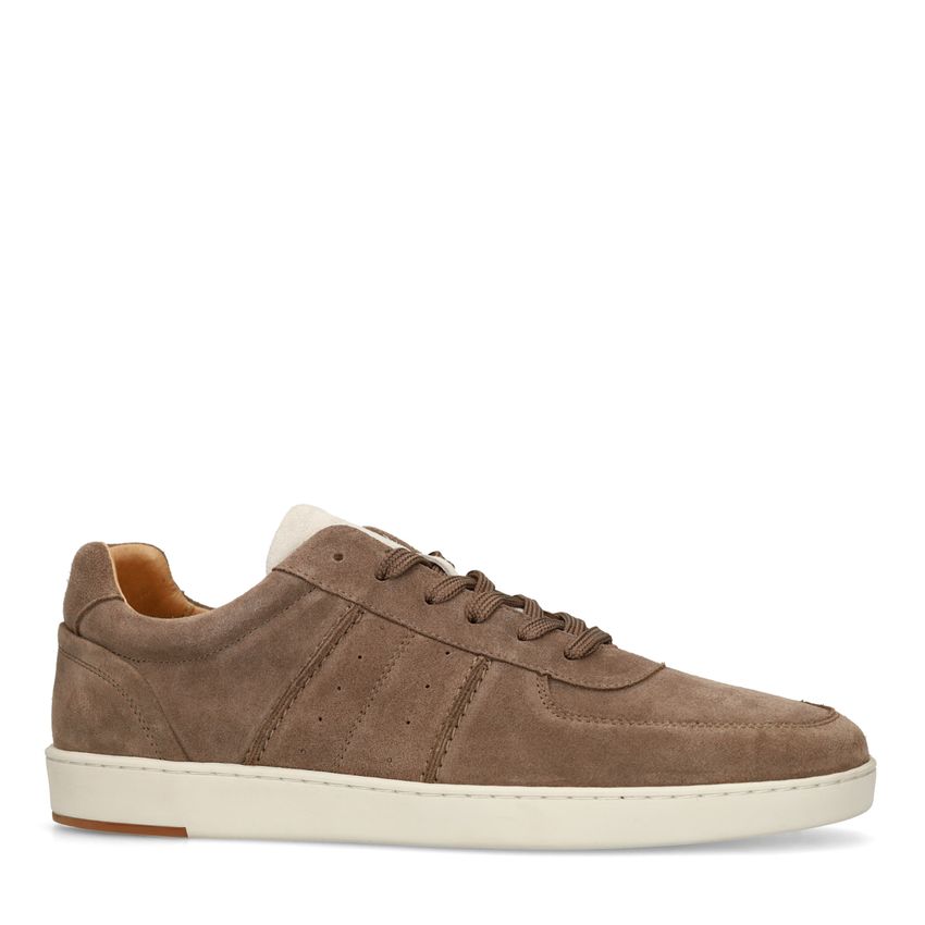 Manfield Taupe suède sneakers