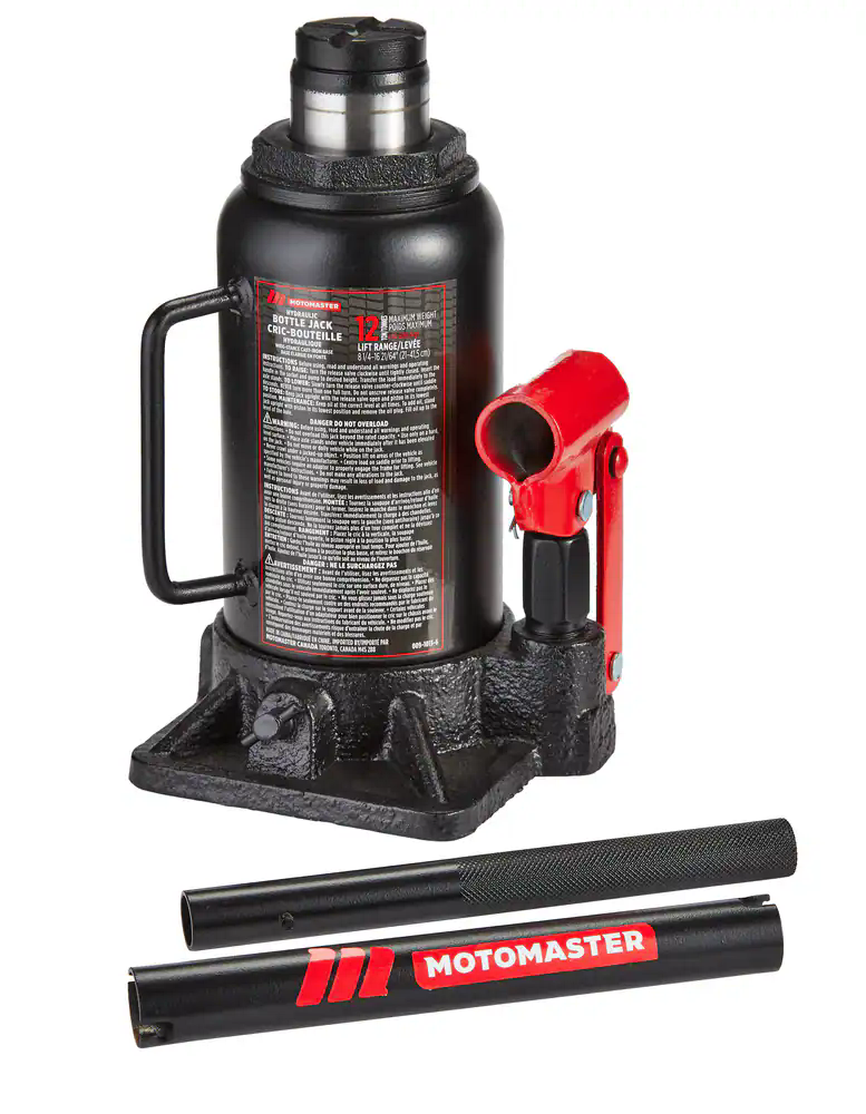 MotoMaster 12-Ton Hydraulic Bottle Jack