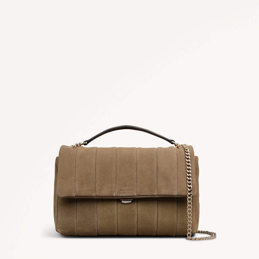 Burton Way - Quilt Suede - Medium Flapover Cross Body