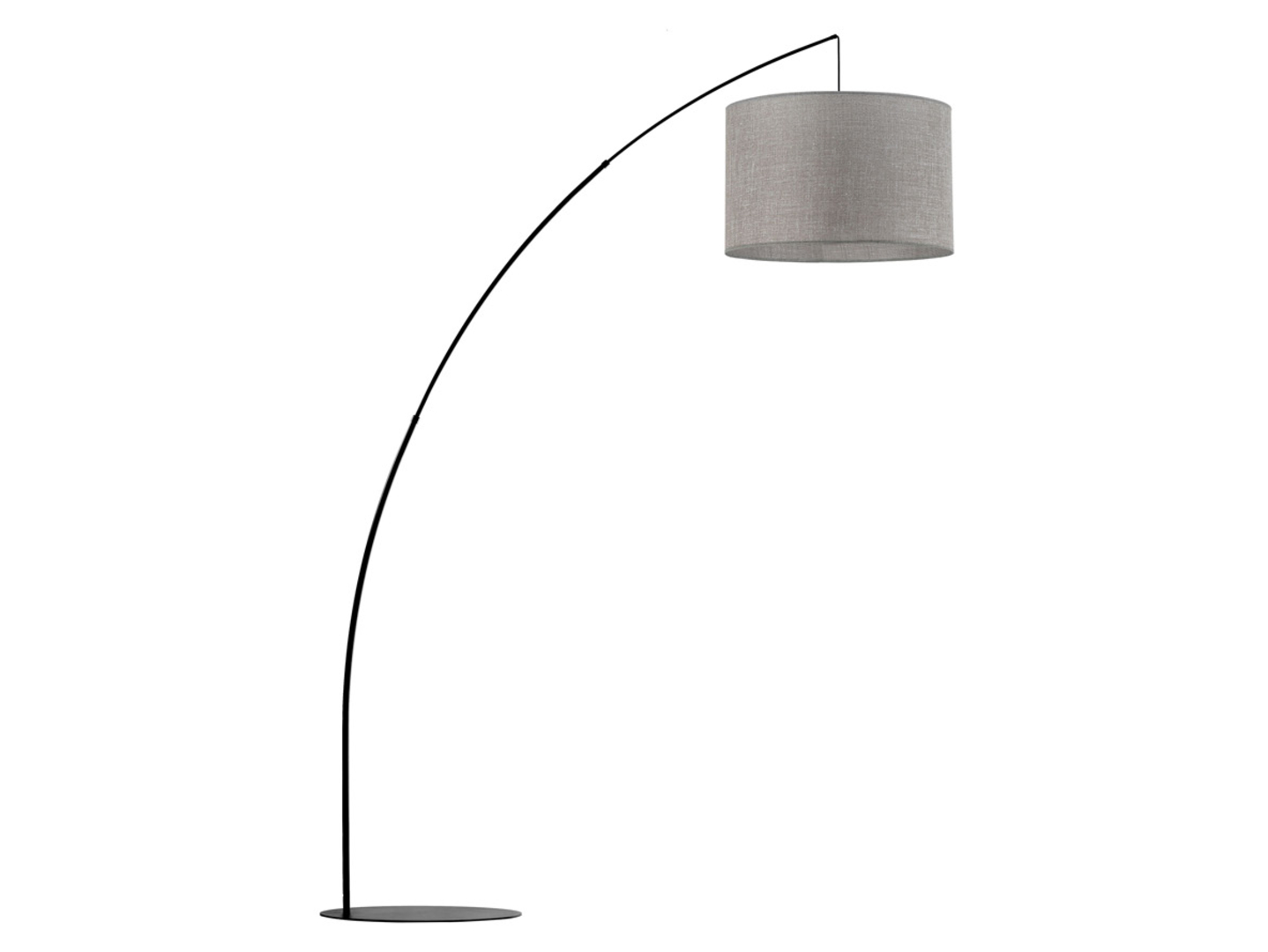 Lampa podłogowa Moby metalowa szara