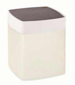 NOMA Solar Glow Cube Lantern, 4.33-in, White