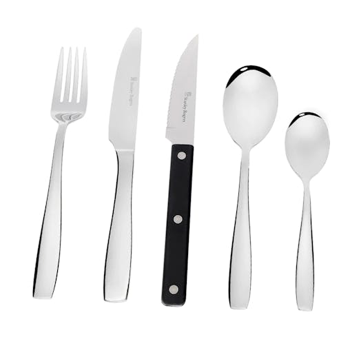 Stanley Rogers Amsterdam 40 Piece Cutlery Set with Steak Knives | Stainless Steel 40pc