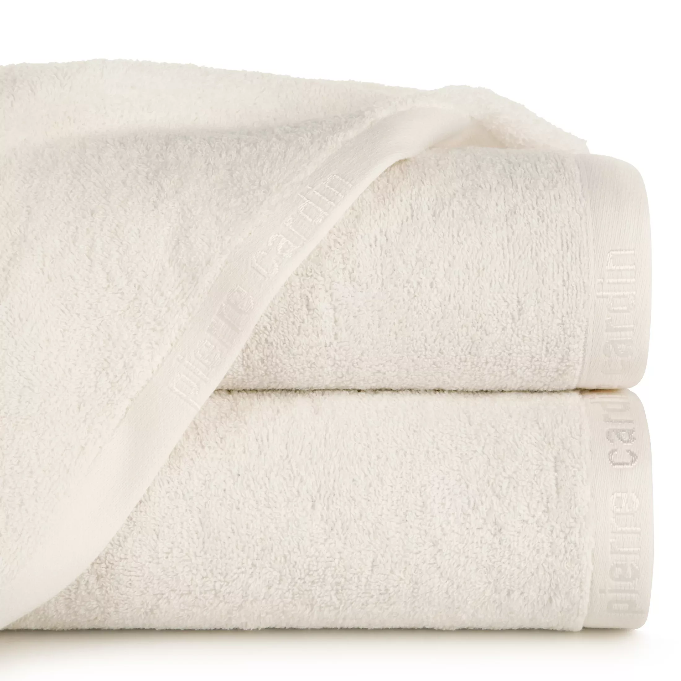 Ręcznik do rąk 30x50 cm bawełniany kolor kremowy z żakardową bordiurą 430 g/m2 EVI Pierre Cardin
