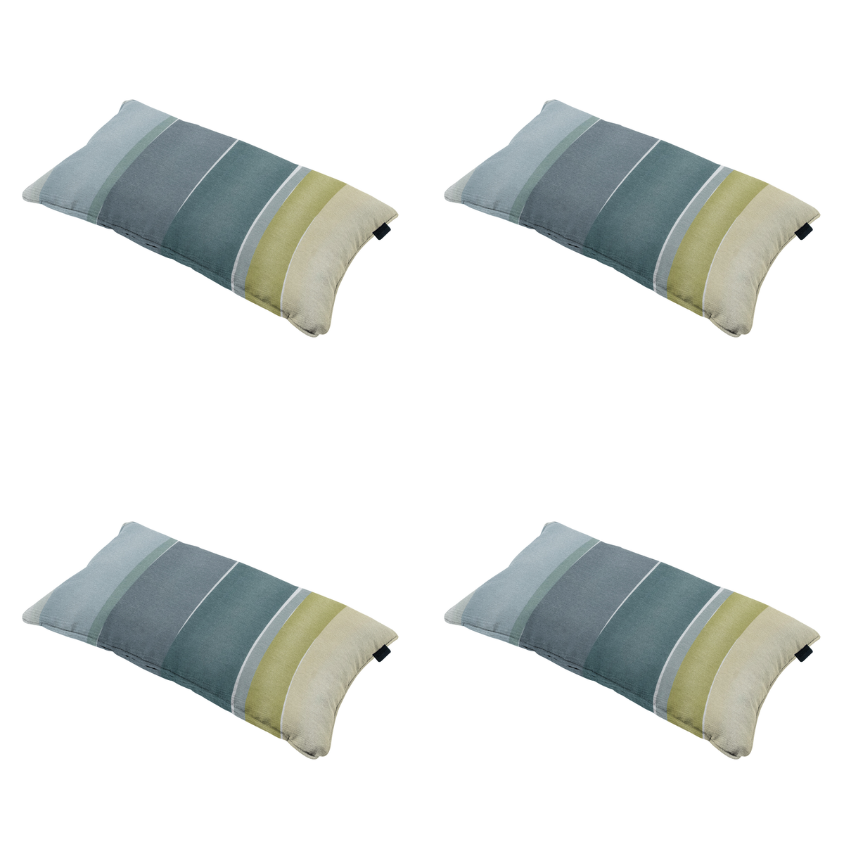 Madison sierkussen Nox - mulitkleur - 30x50x10cm - set van 4