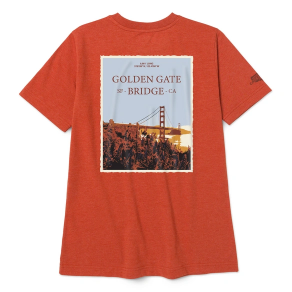 T-Shirt, Gr. M, gebranntes Ocker meliert