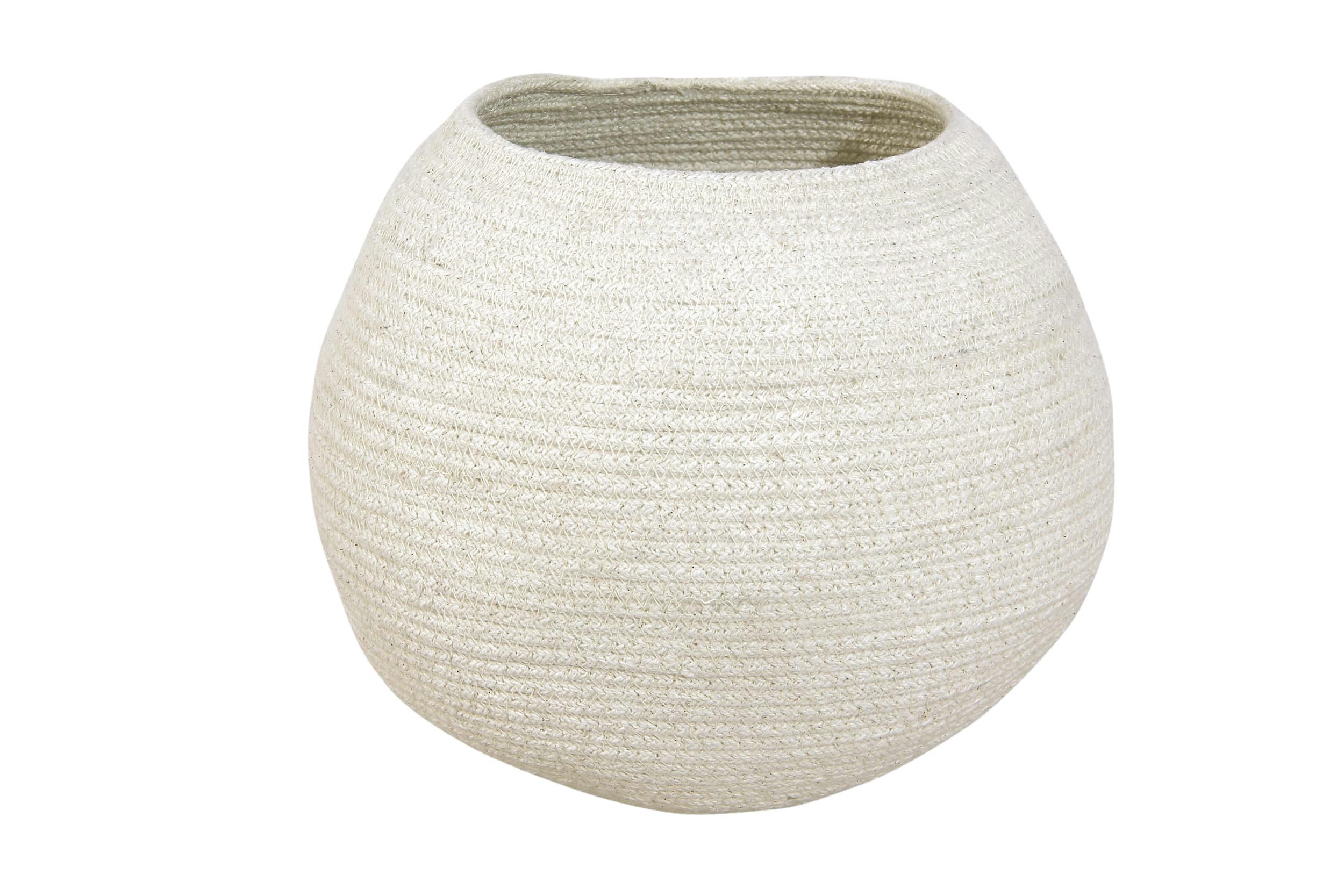 TRIBUTE TO COTTON - Panier boule coton ivoire 30xØ30