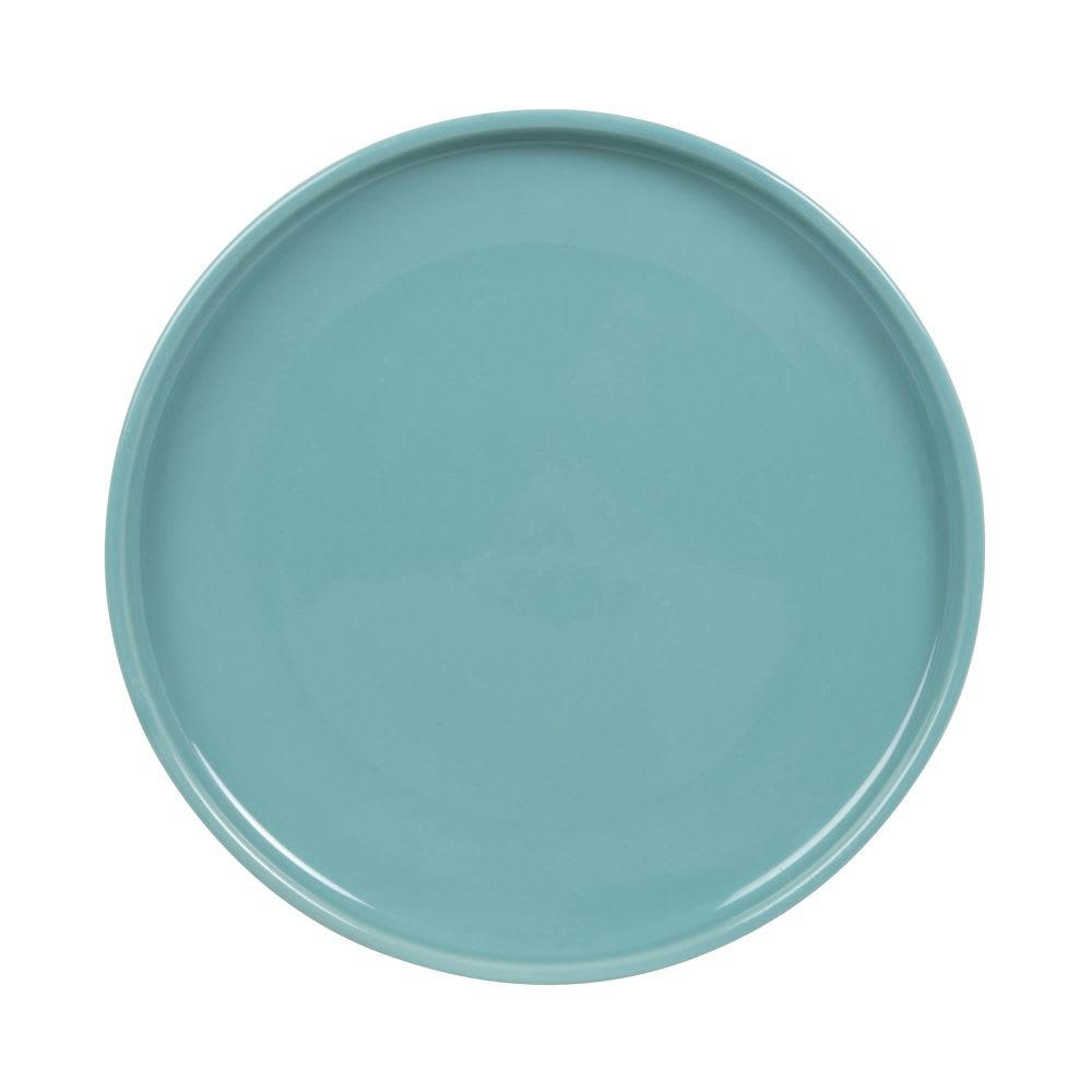 ESSENTIEL - Assiette à dessert en grès bleu clair