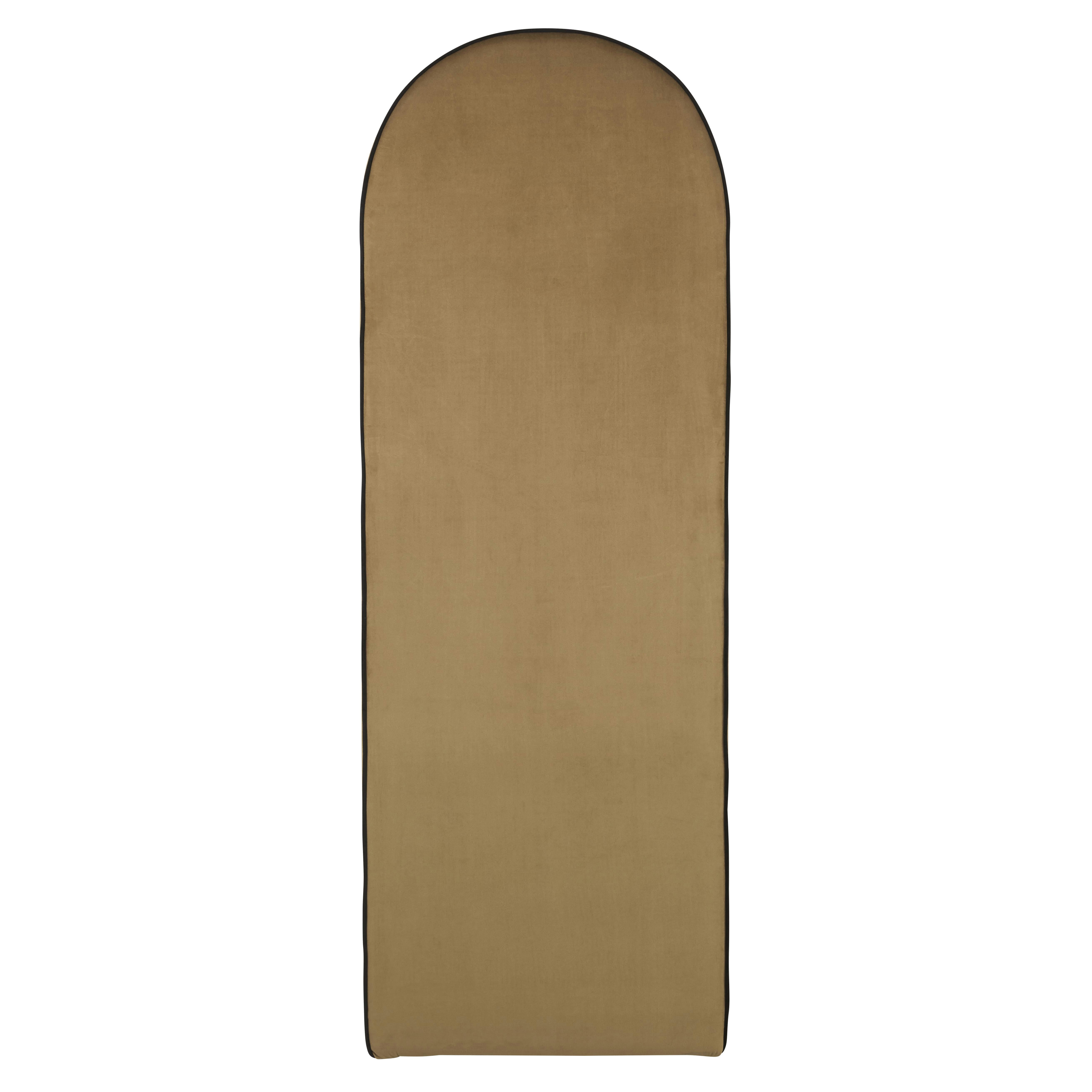 Hackney Business - Tête de lit modulable professionnelle en velours de polyester recyclé ocre 60x170