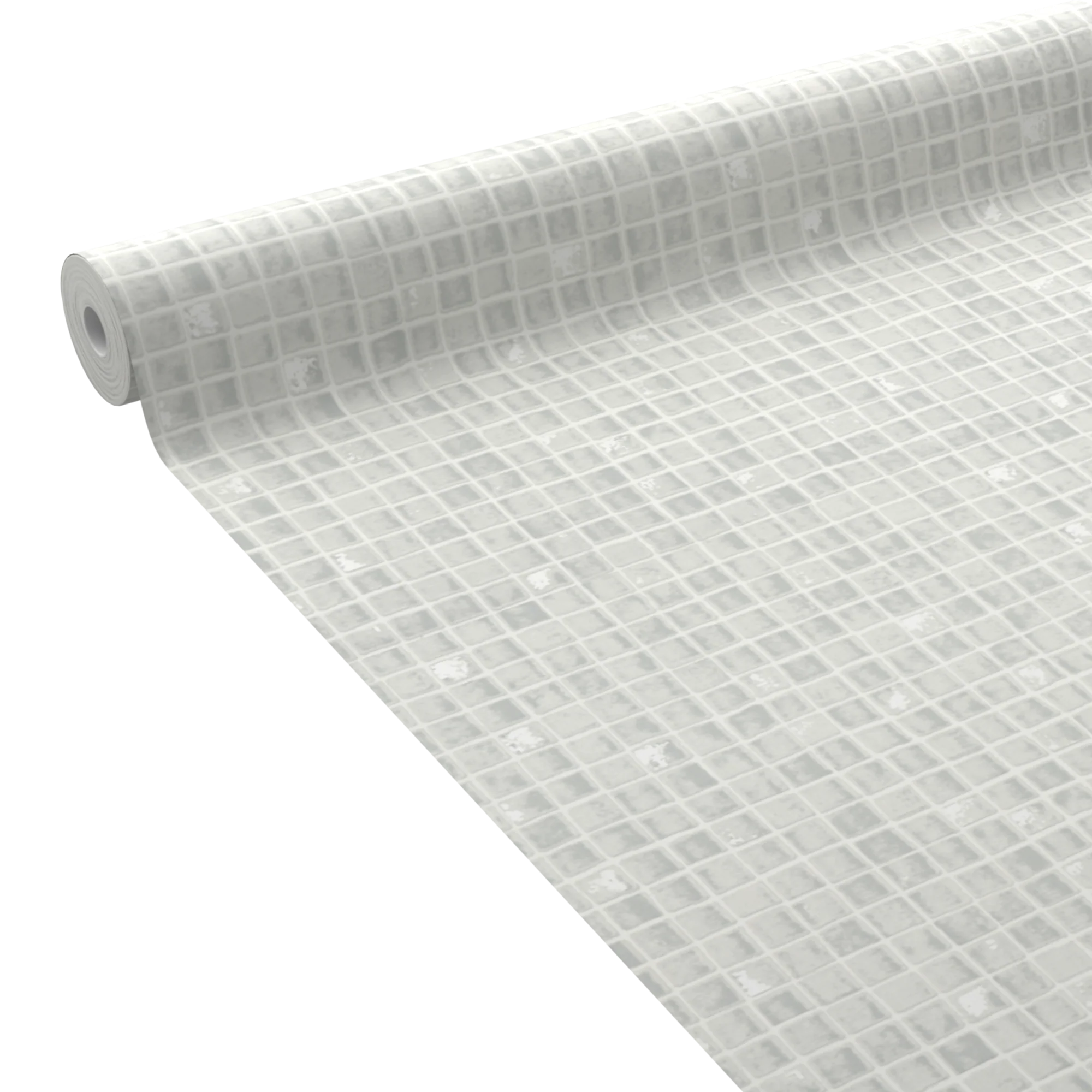 Papier peint intissé MOSAÏC coloris blanc grisé
