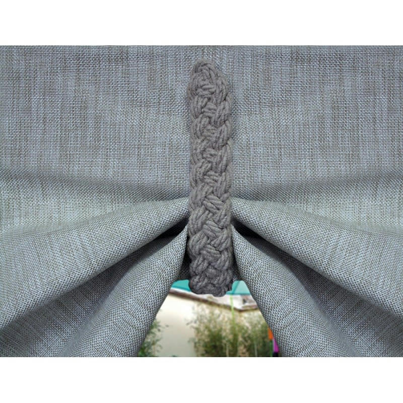 PETITE SHETLAND - - Embrasse rideaux textile magnétique sans perçage - Lin