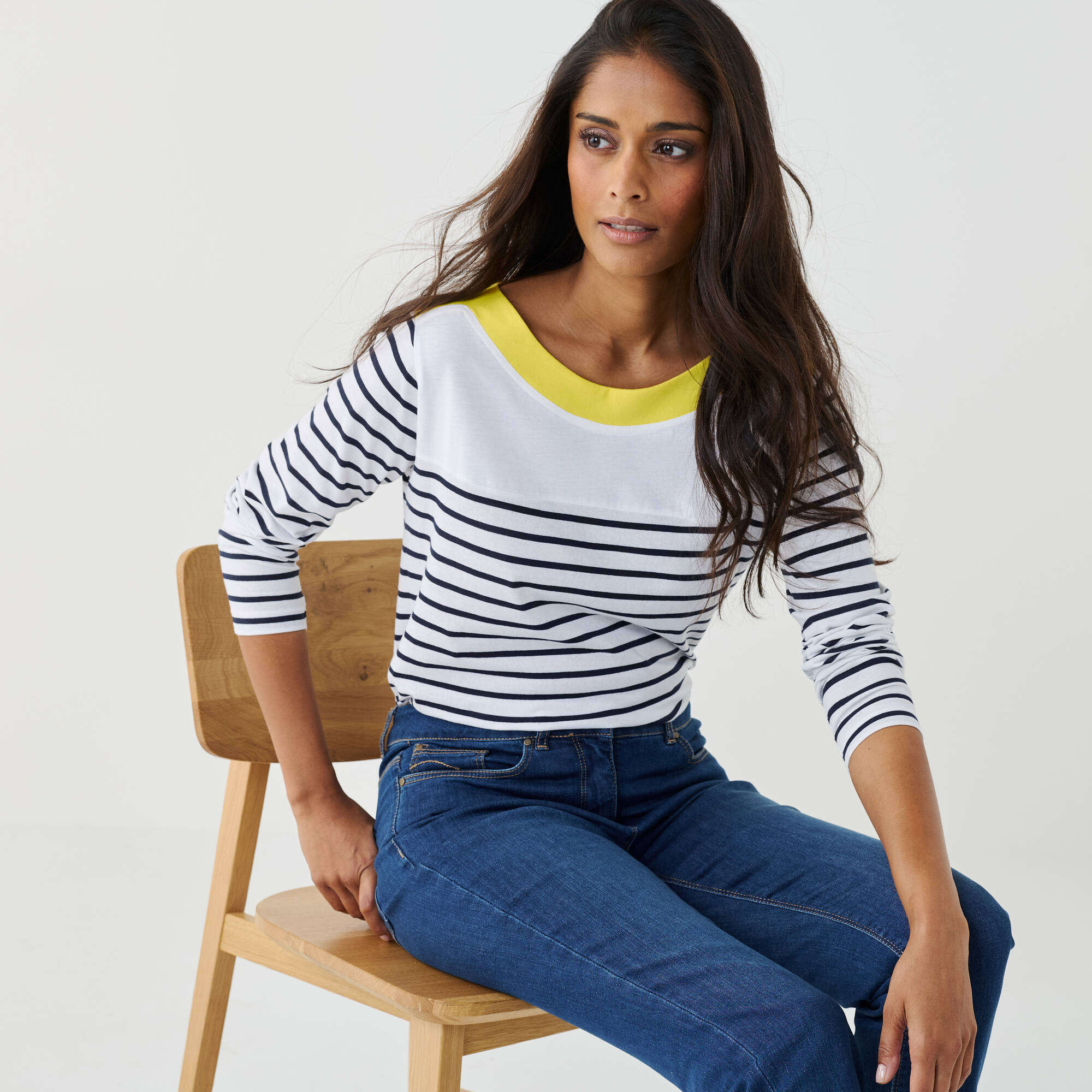 T-shirt rayé manches longues