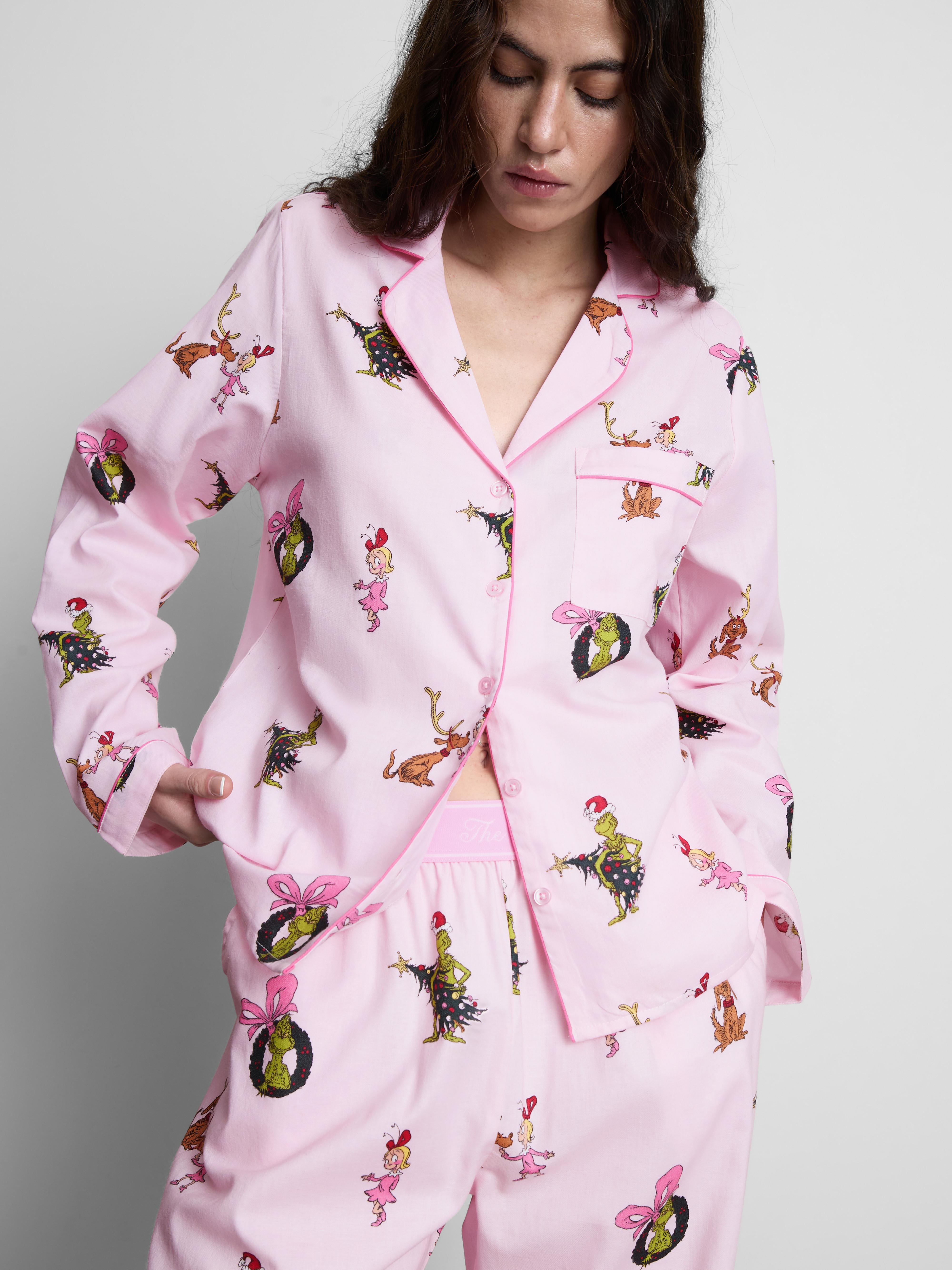 The Grinch Cotton Christmas Pajama Shirt