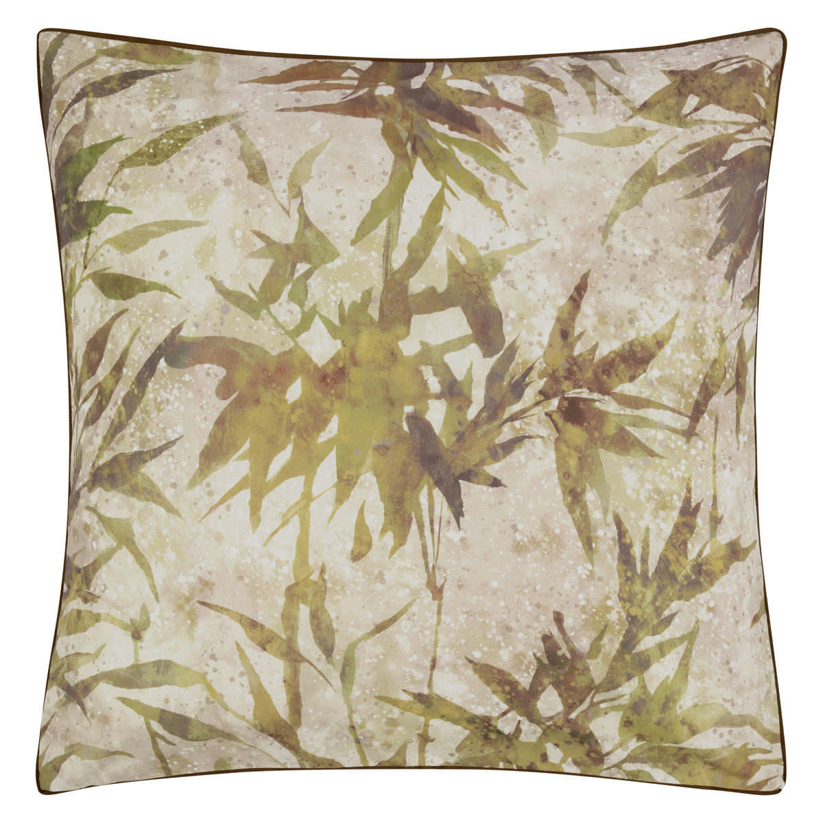 JARDIN CHINOIS - Taie d'oreiller imprimée en percale de coton beige 65x65
