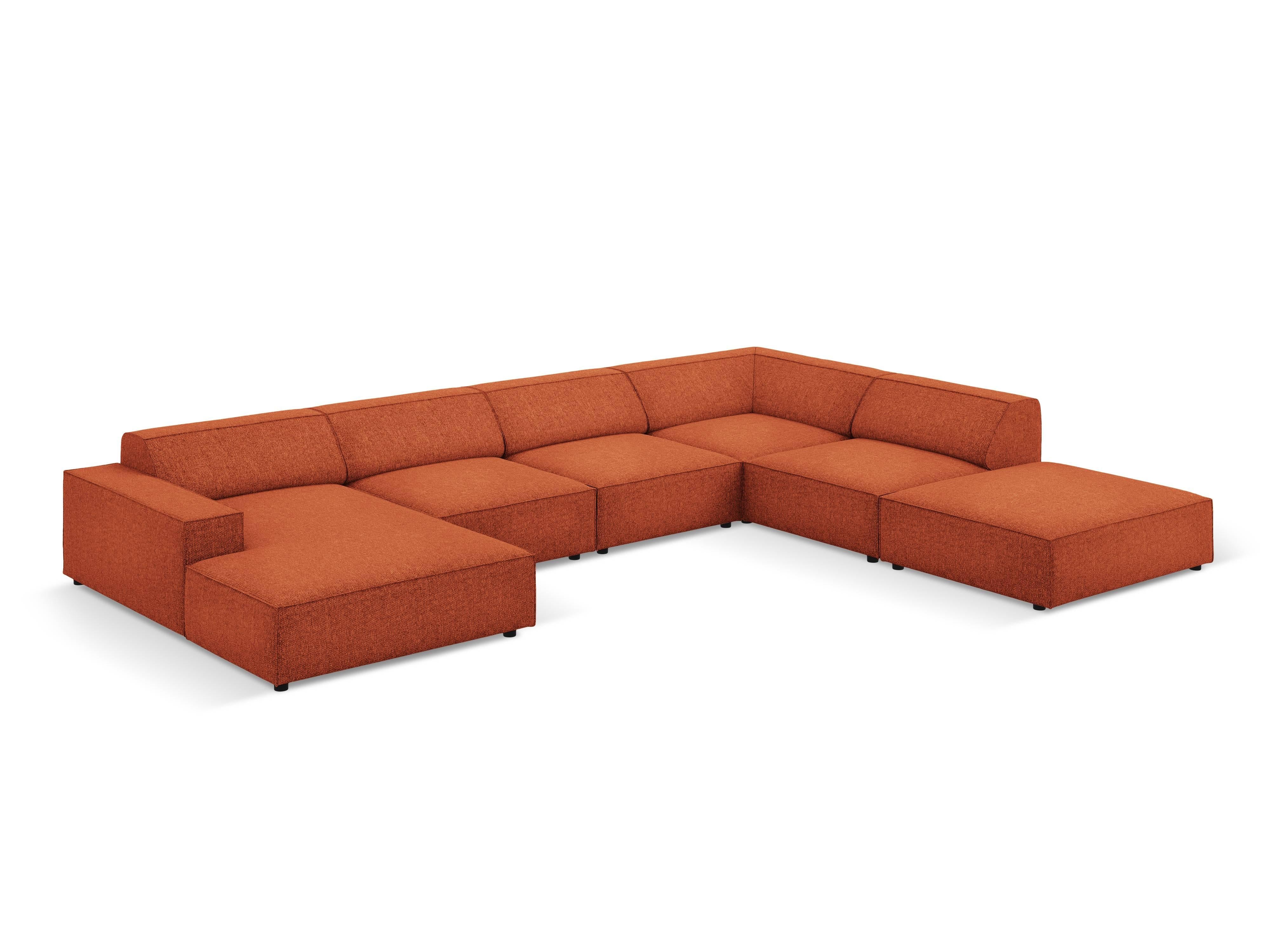 7-zitshoekbank Jodie rechts chenille