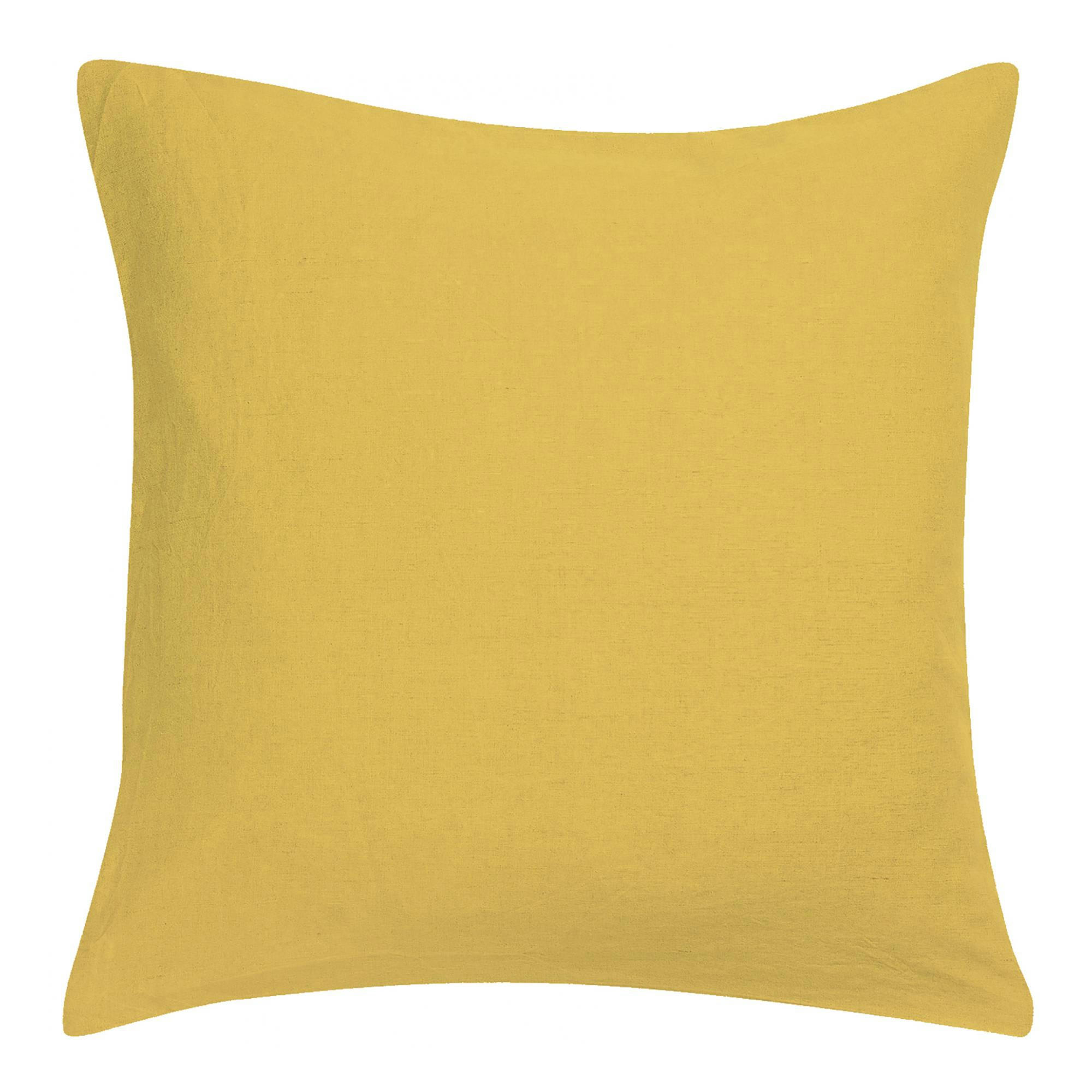 ZEFF - Coussin uni  en lin absynthe 45 x 45