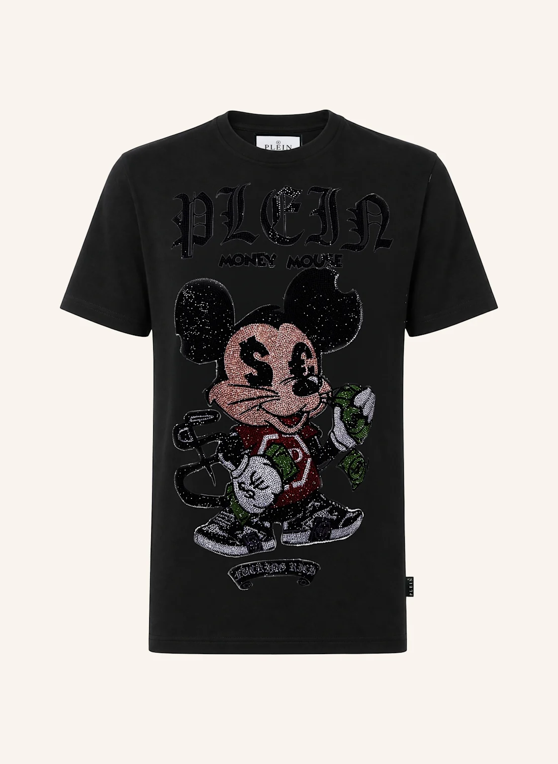 PHILIPP PLEIN Kurzarm-Rundhals-T-Shirt MONEY