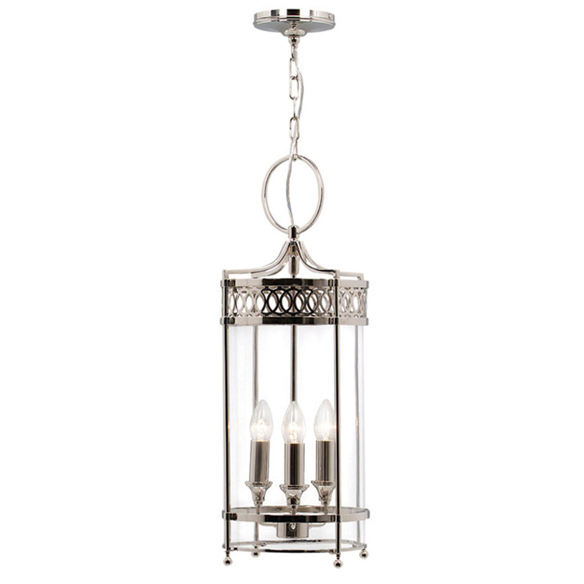 Lampa wisząca polerowany nikiel Guildhall 3xE14x60W Elstead