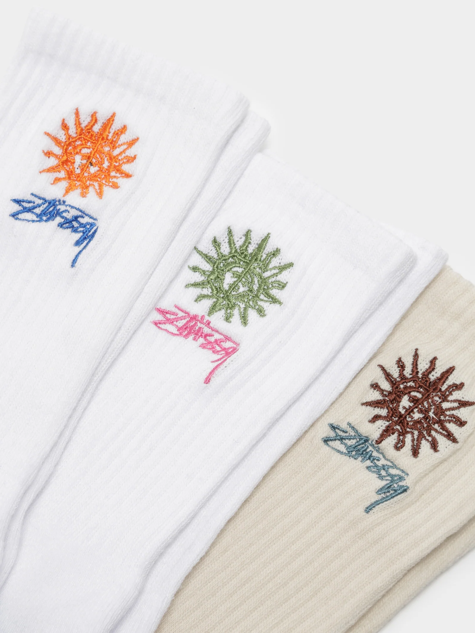 3 Pairs of Love & Peace Crew Socks
