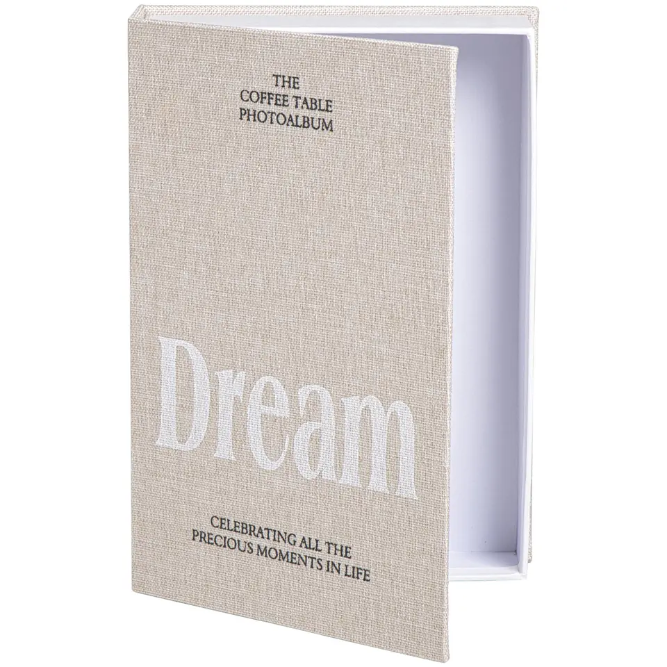 Opbergboek Dream - naturel - 5x23x16 cm