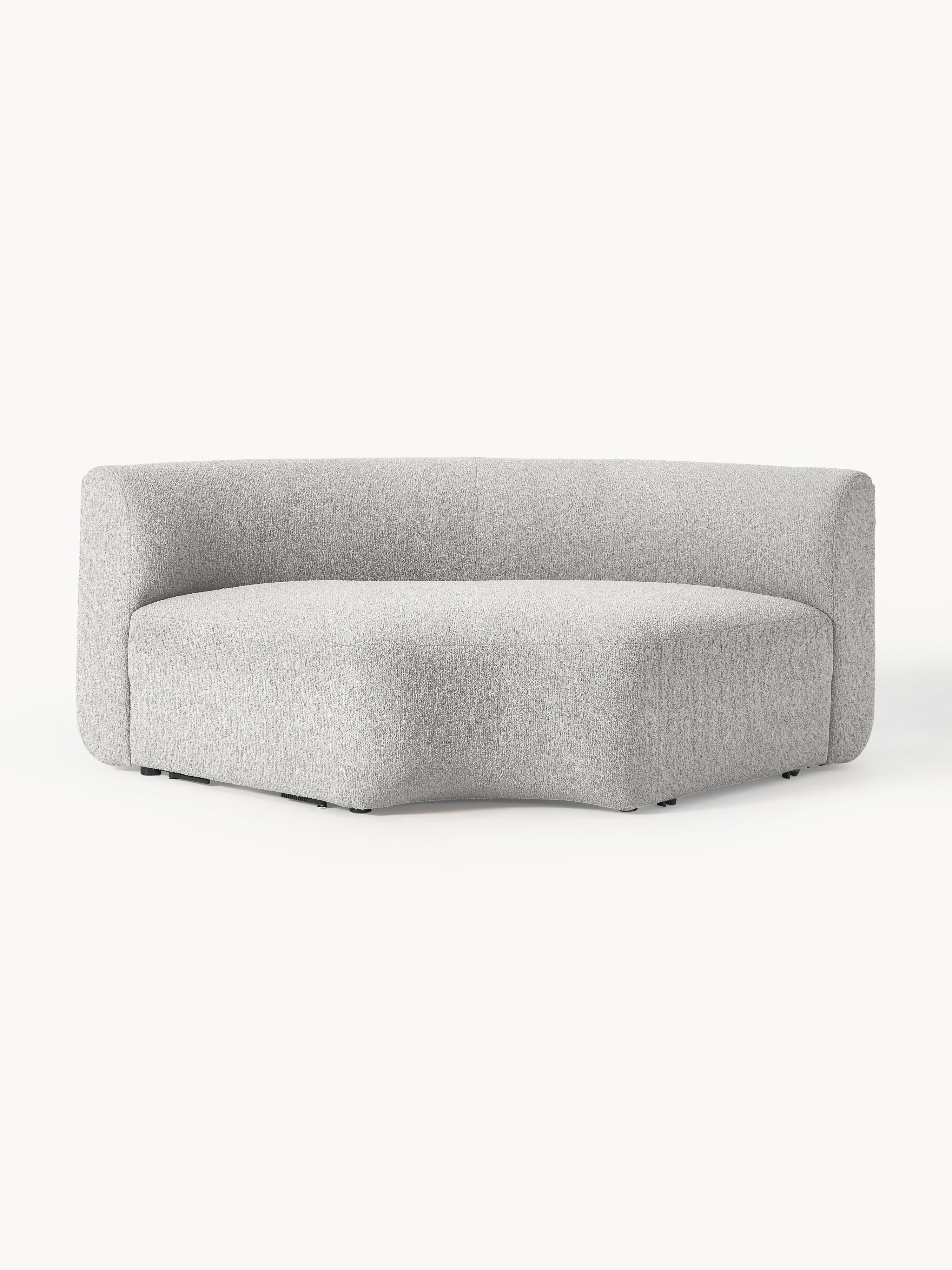 Rundes Bouclé-Eckmodul Sofia