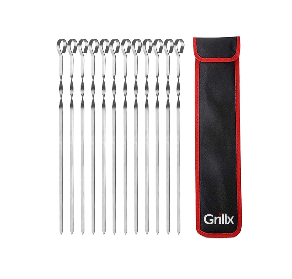 GrillX Barbecue Lange Spiezen 12 stuks - 40 Centimeter