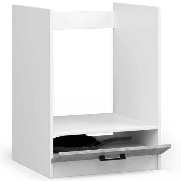 Szafka kuchenna S60 OLIWIA Biała, Beton 60x55x82 cm
