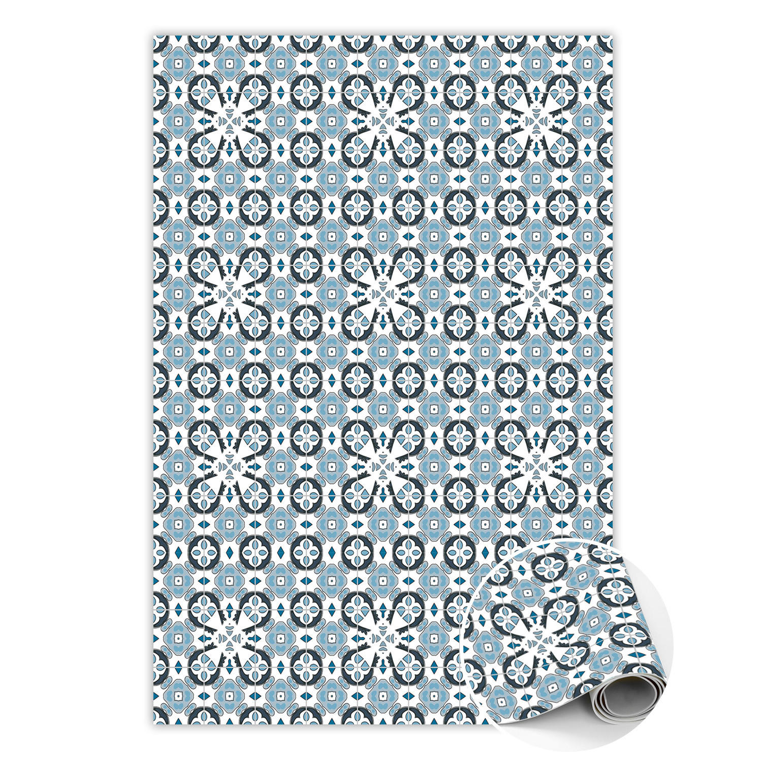 Modny winylowy dywan Portugalskie kafle 60 x 90 cm