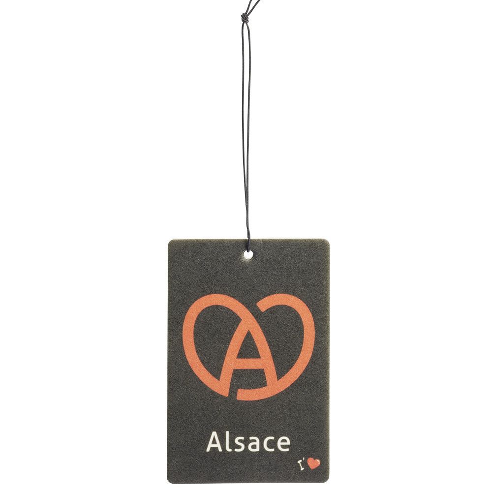 Désodorisant voiture carte magique I love Alsace senteur vanille