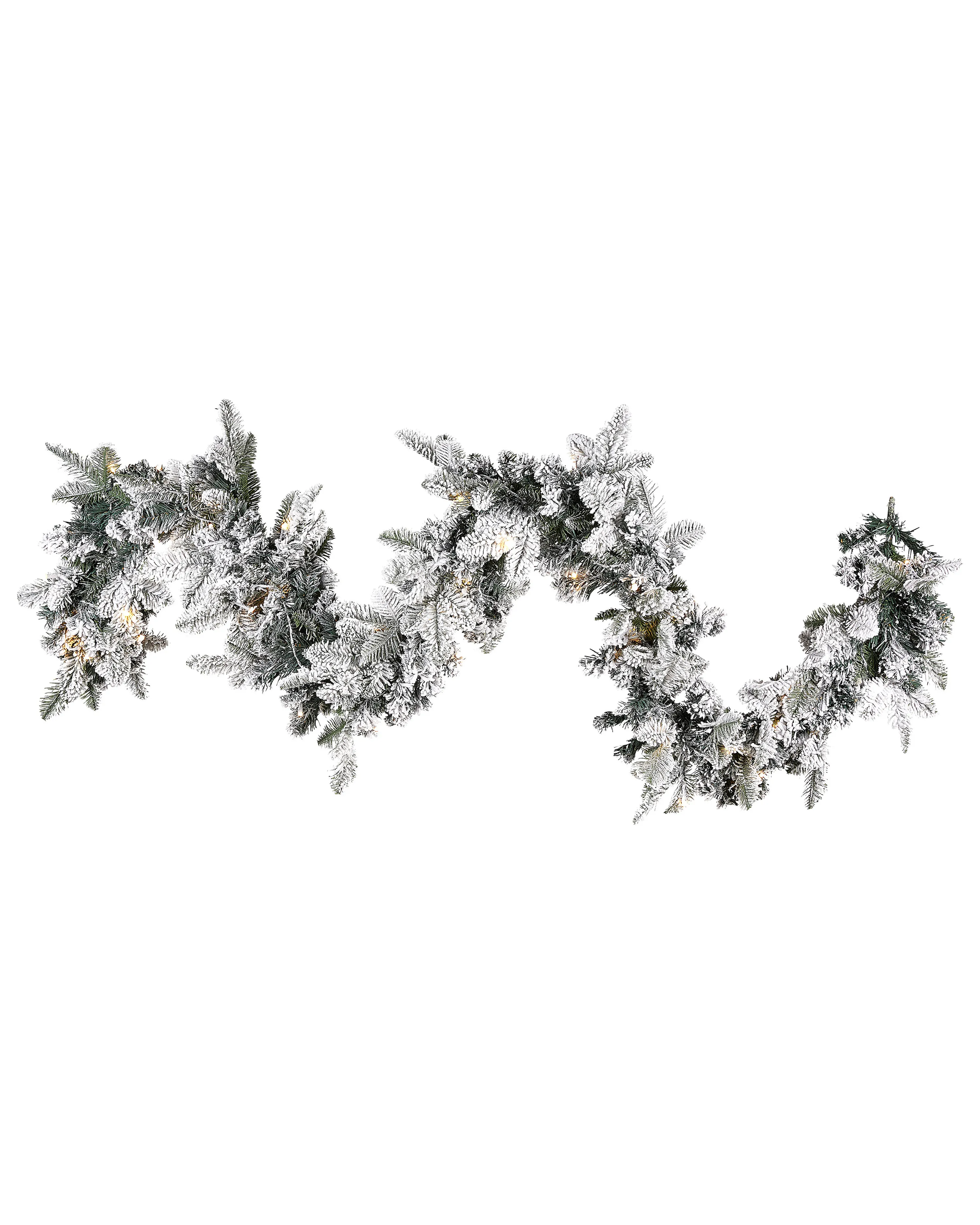 Snowy Christmas Garland LED SUNDO 180 cm White