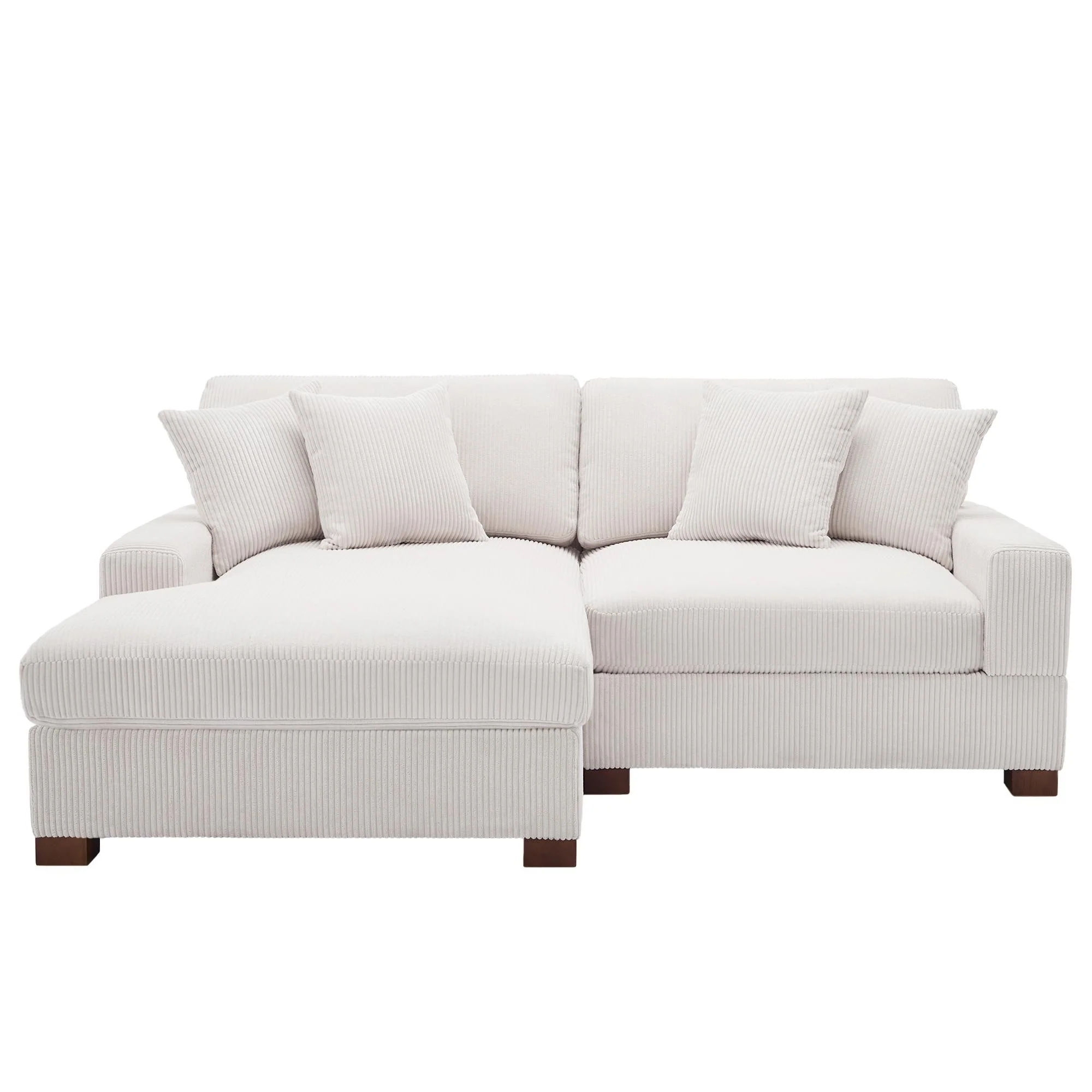 Modern Oversized Modular Sectional Sofa Set With Pillows