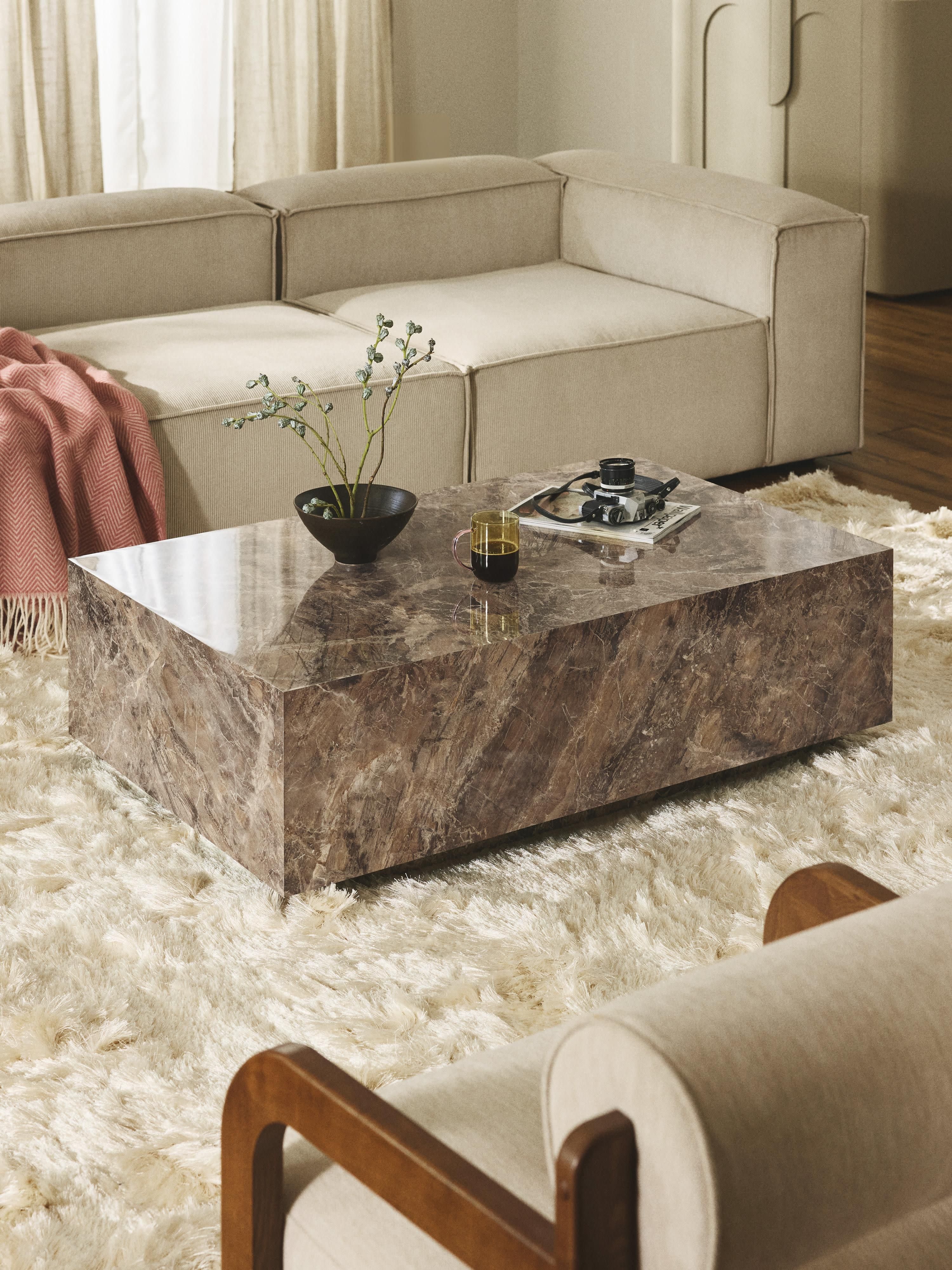Couchtisch Lesley in Marmor-Optik