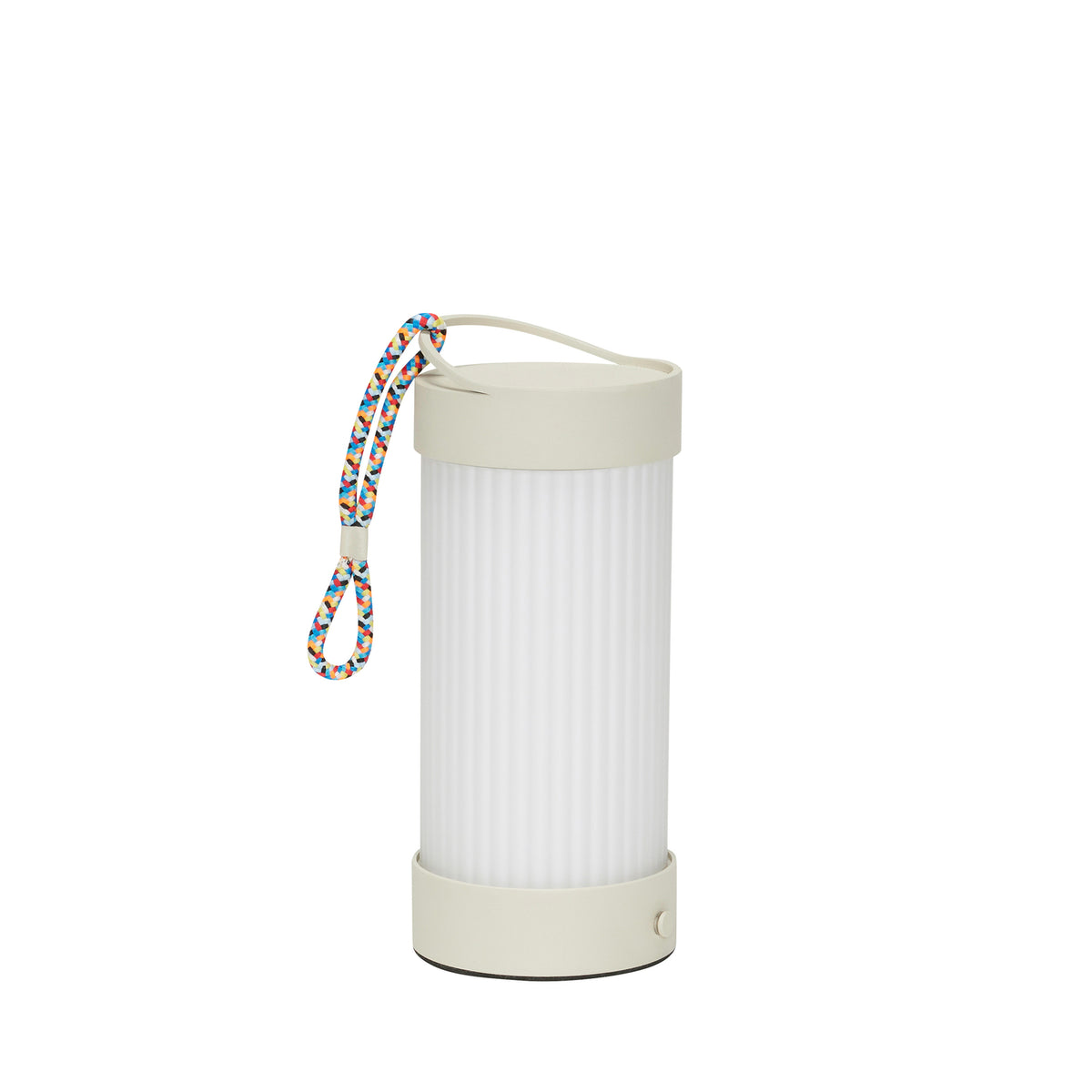 Hübsch draagbare lamp Camp - glas/ijzer - ø9xh21cm, integreret