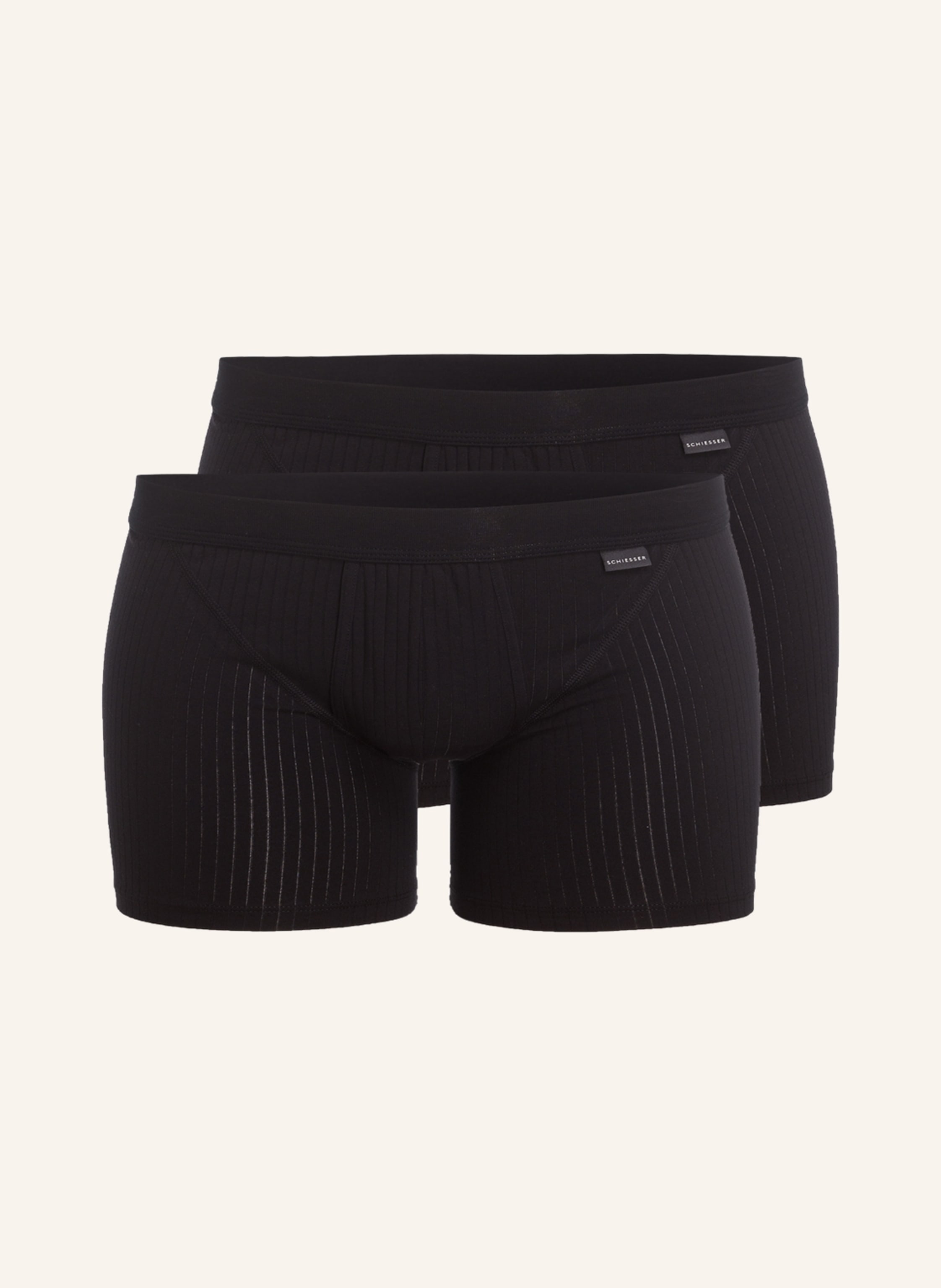 SCHIESSER 2er-Pack Boxershorts COTTON ESSENTIALS