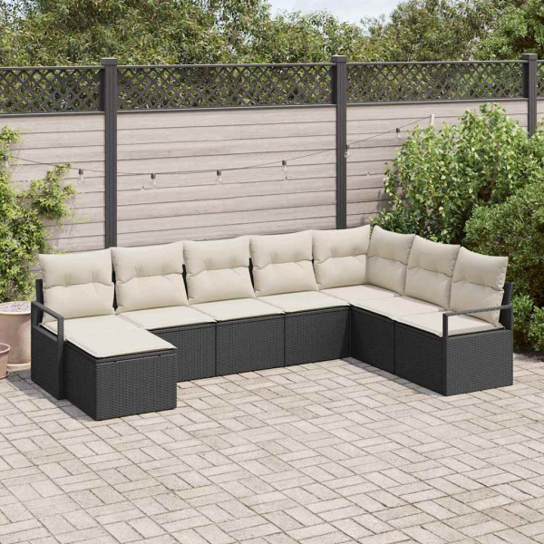 Zestaw Mebli Ogrodowych Wypoczynkowy Sofy Podnóżek Rattan Na Patio