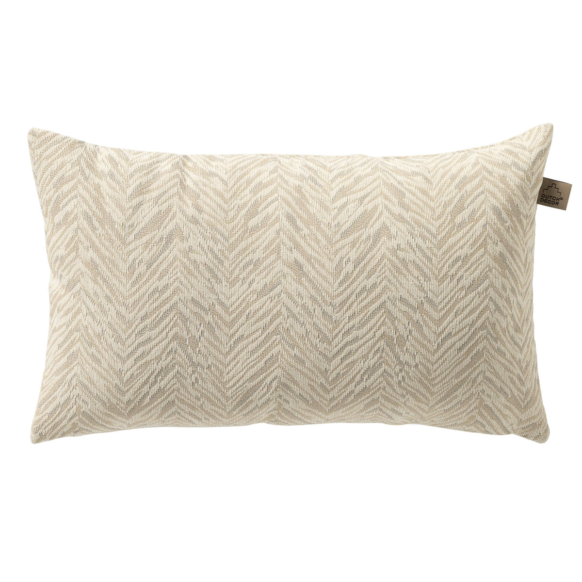 AUGUSTA - buitenkussen 30x50 cm - waterafstotend - Marshmallow - wit, beige