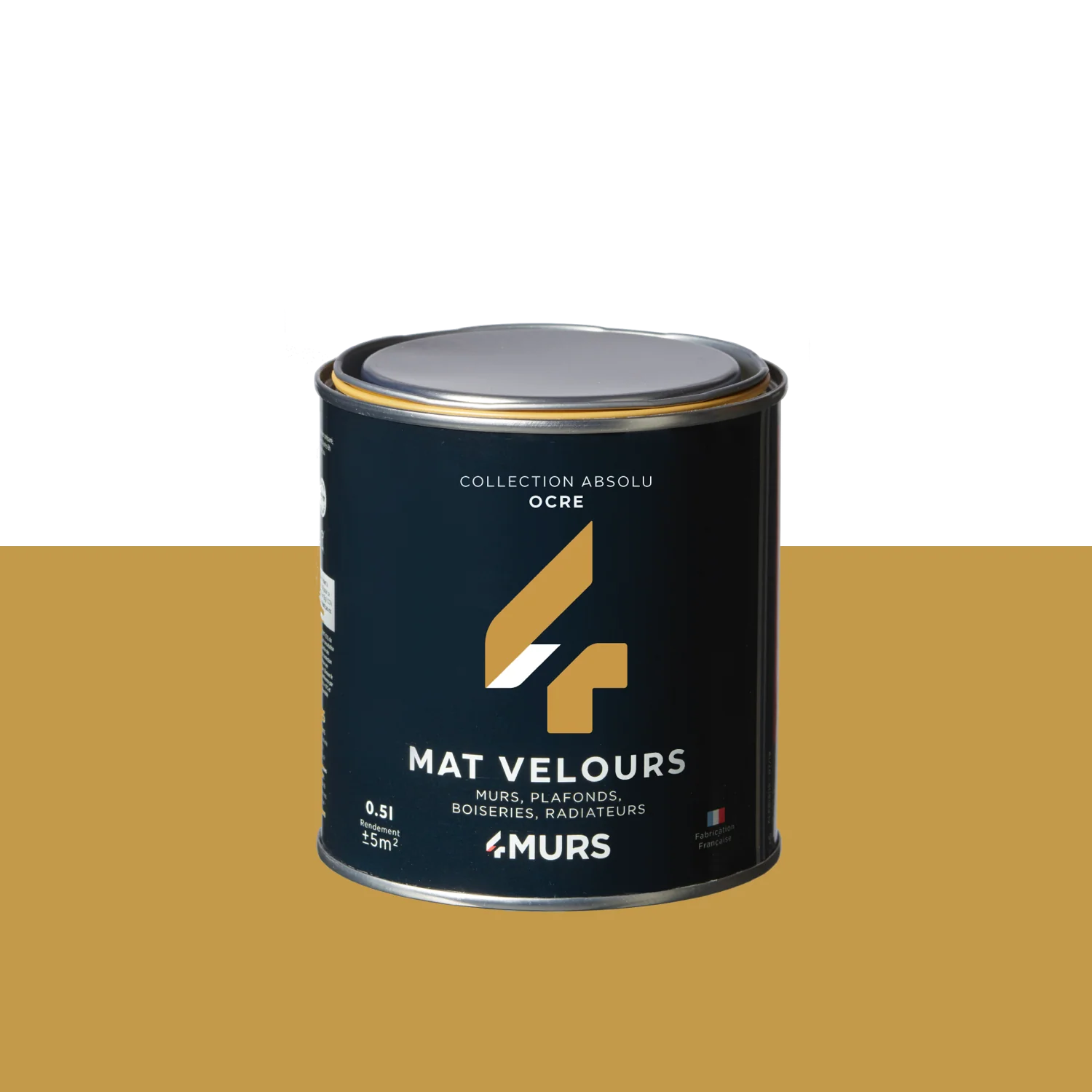 Absolu Peinture Finition Peinture ocre Mat 0,5 L