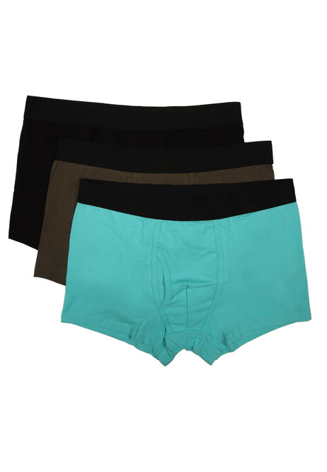 Mens 3pk Khaki Green Keyhole Trunks