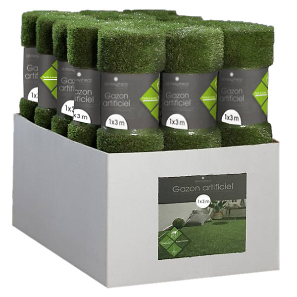 GAZON ARTIFICIEL ROUL 1X3M BOX - Atmosphera