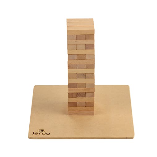 Mini Jenjo Wooden Tumbling Tower 27cm Height