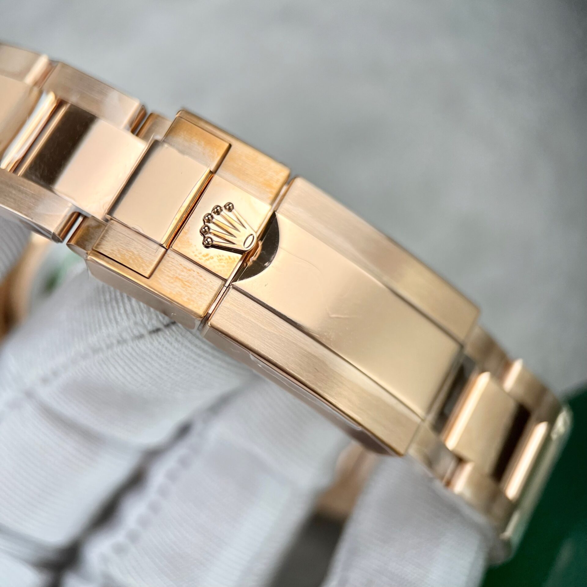 Rolex Daytona 116505 RG Plated Pink Dial CZ Diamonds 40mm Oyster Super Clone