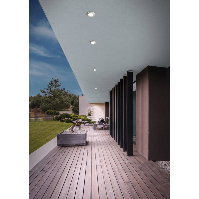 Spot encastrable LED Margo acier inoxydable Ø 8,4 cm GU10 4,5 W EGLO
