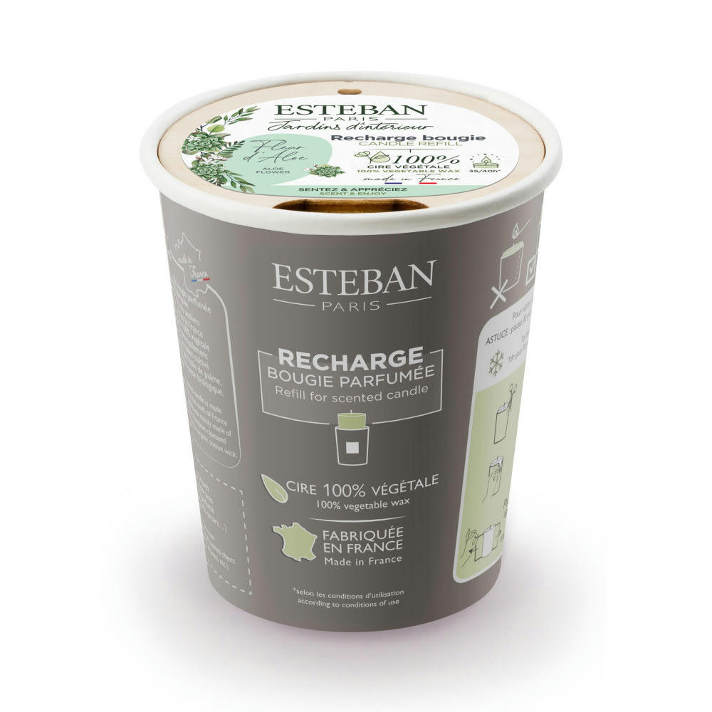 FLEUR D'ALOE - Recharge pour bougie parfumée 180g