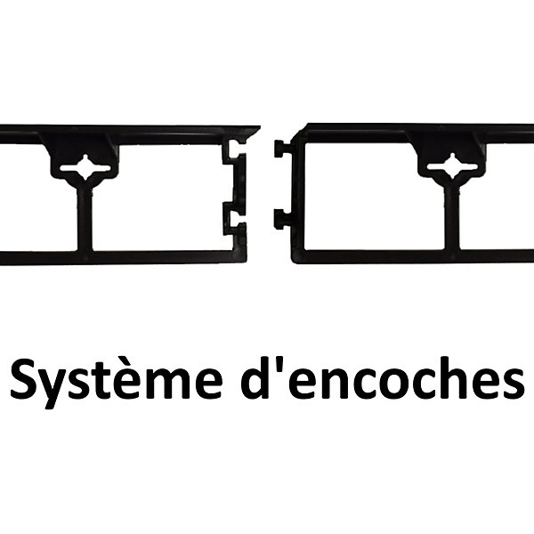 Bordure de jardin droite noire - 5,8 cm x 10 mètres avec 50 piquets d'ancrage - GT GARDEN
