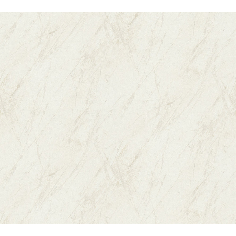 Intissé vinyle Attico marbre blanc 106 cm AS CREATION