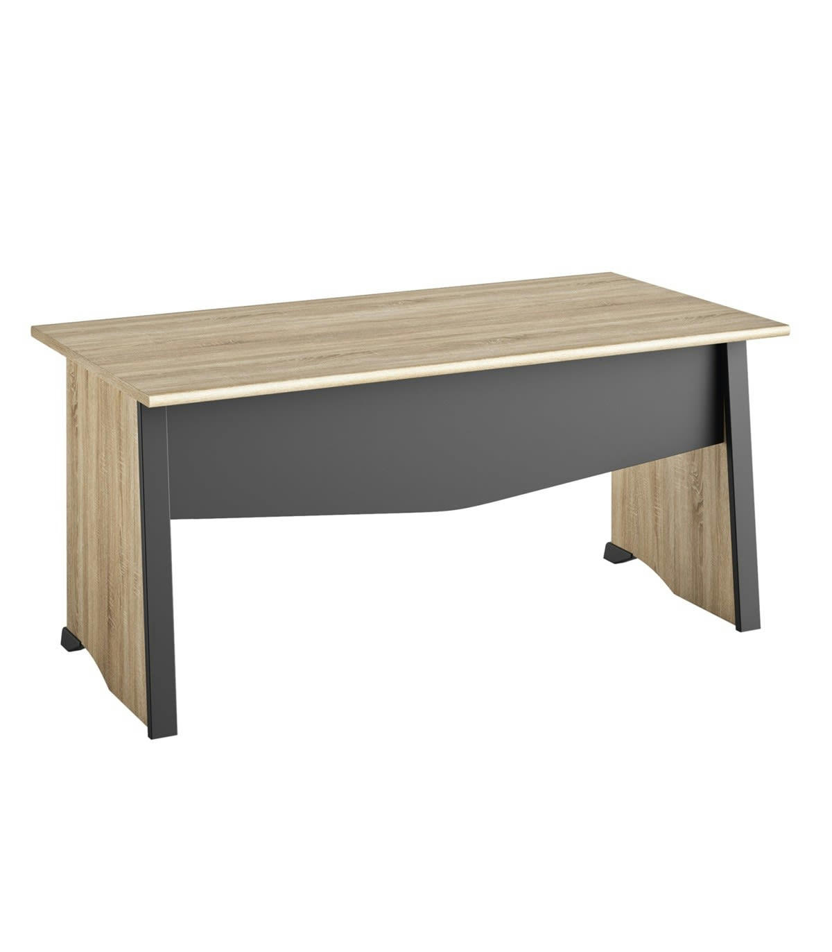 - Bureau style industriel avec voile de fond