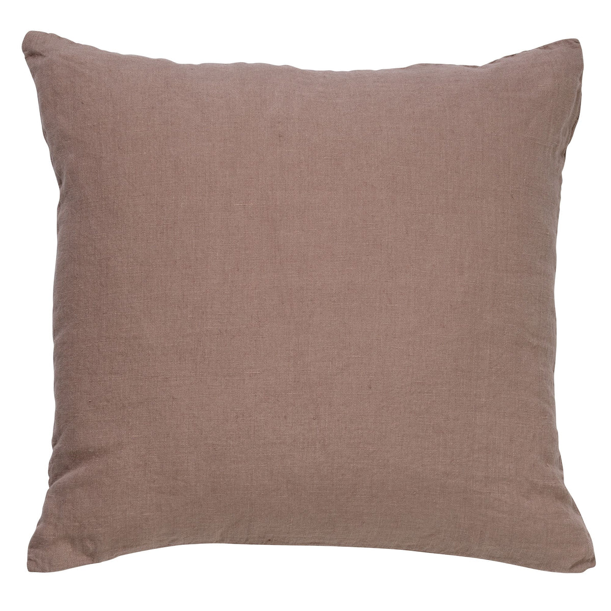 LINN - Kussenhoes 45x45 cm - 100% linnen - effen kleur - Driftwood - taupe