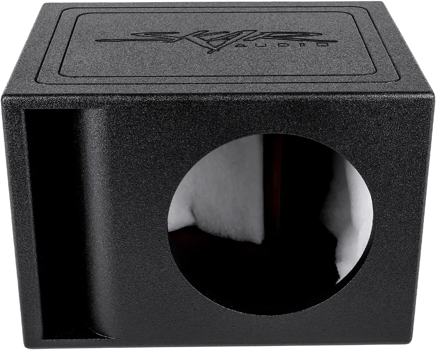 Skar Audio AR1X10V Single 10 Universal Fit Armor Coated Ported Subwoofer Box with Kerf Port
