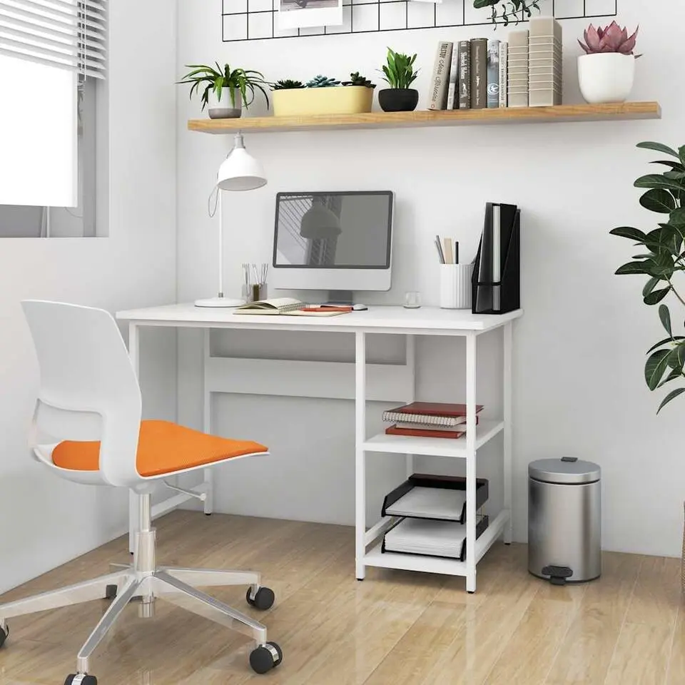 vidaXL - Bureau - Wit - MDF
