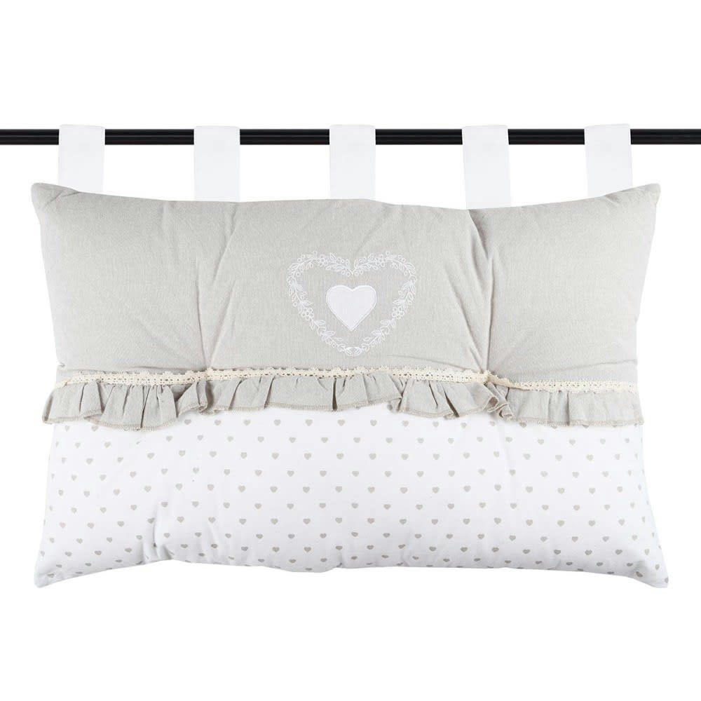 BÉRÉNICE - Tête de lit naturel coton 45x70cm