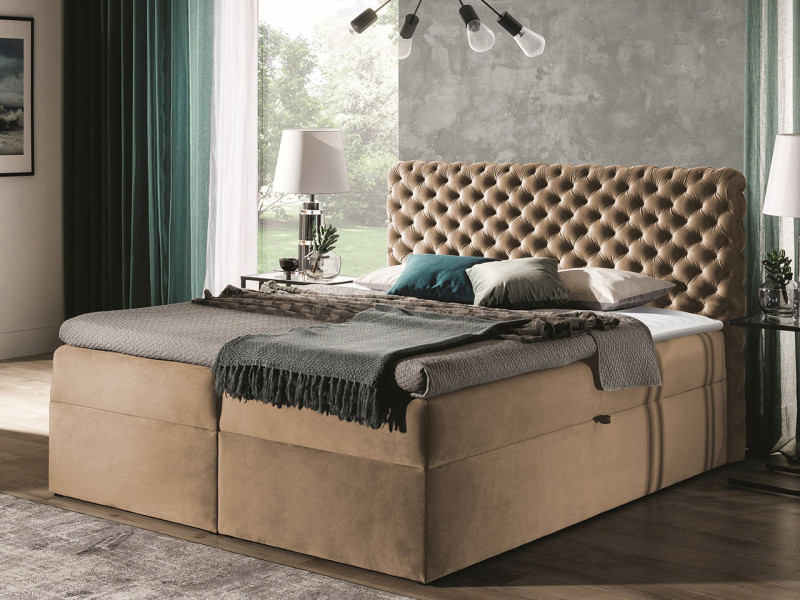 Łóżko kontynentalne Chesterfield 200x200